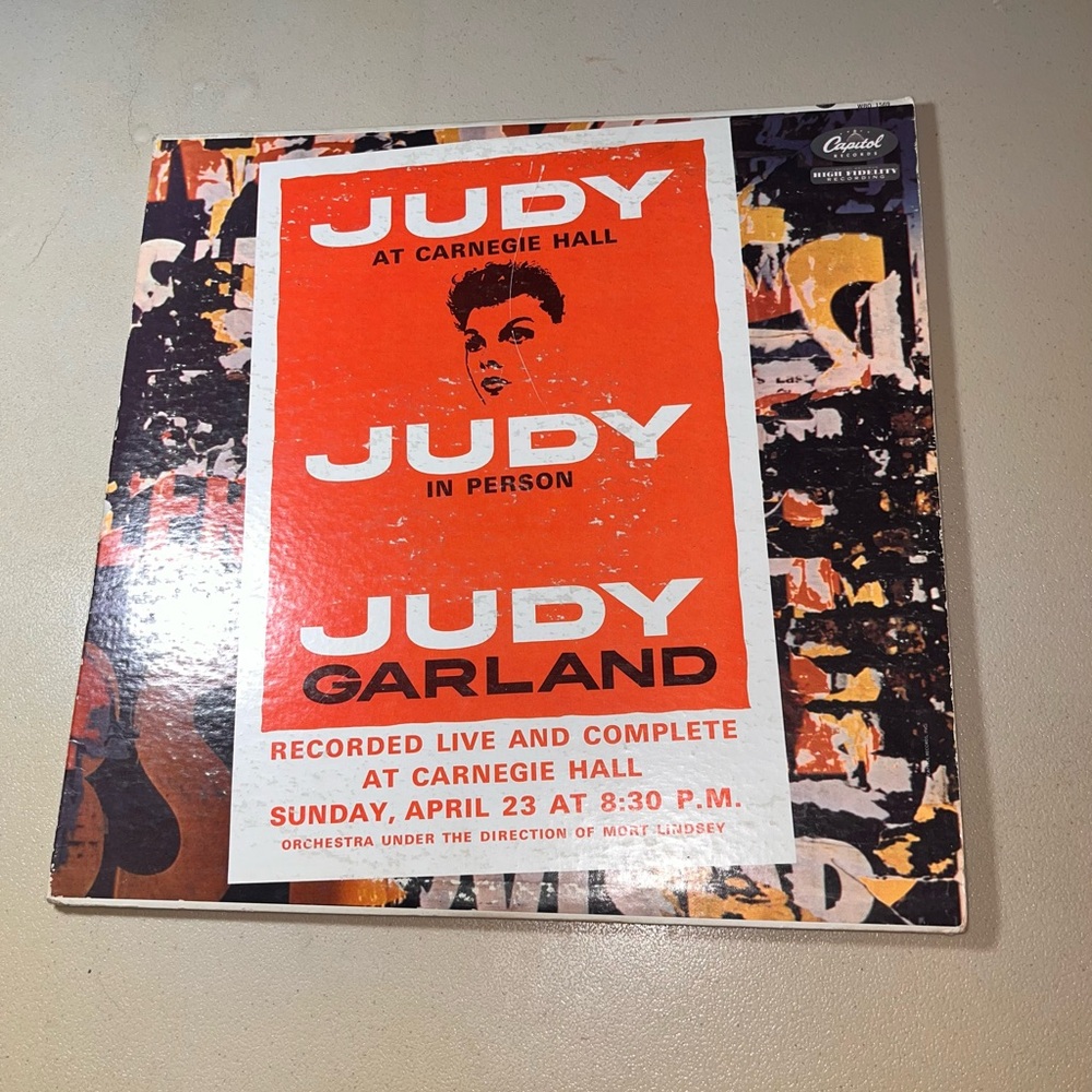 Judy Garland Carnegie Hall Vinyl Album